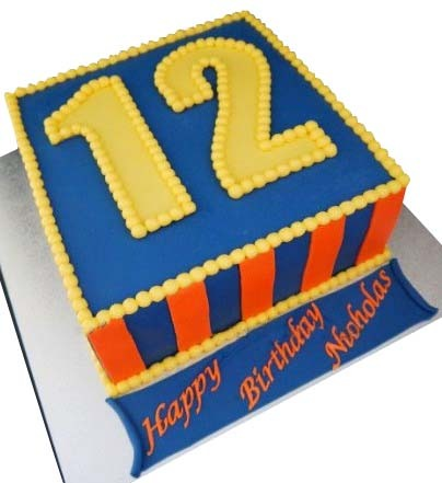 12th Birthday Cake For Boys