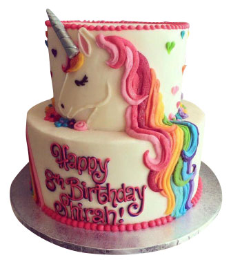 Unicorn chocolate cake