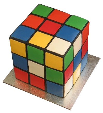 Rubik’s Cube Cake