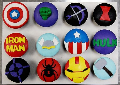 Avengers Theme Cupcakes