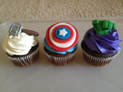 Avengers Theme Cupcakes