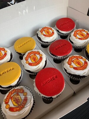 Manchester United Theme Cupcakes