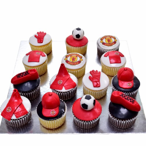 Manchester United Theme Cupcakes