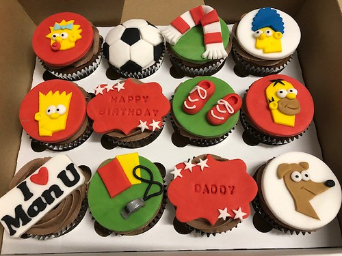 Manchester United Theme Cupcakes