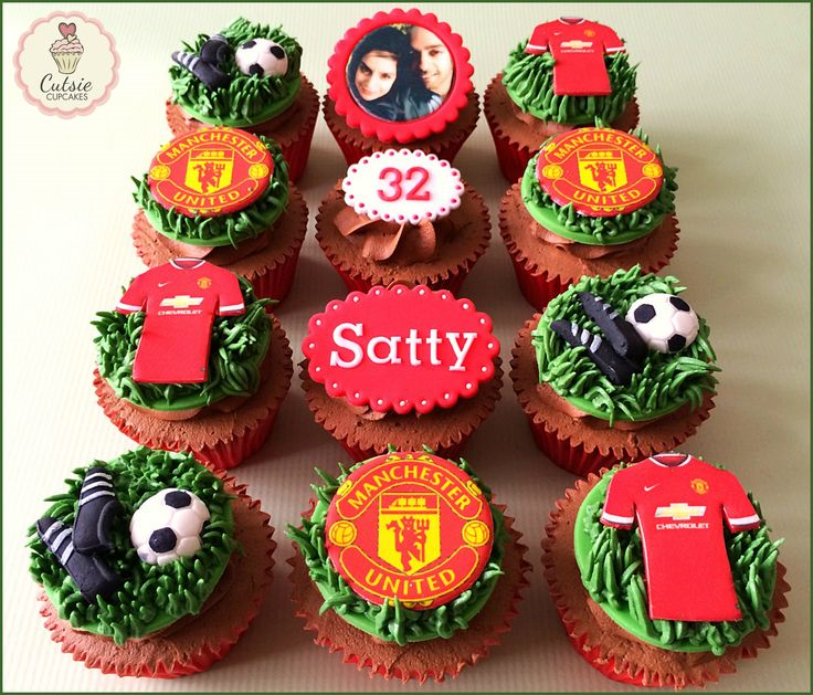 Manchester United Theme Cupcakes