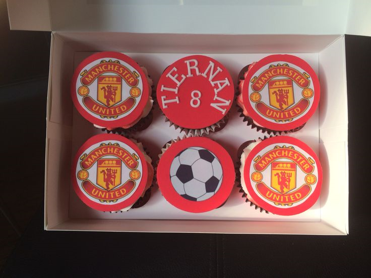 Manchester United Theme Cupcakes