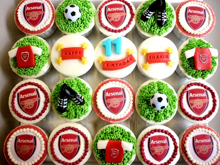 Manchester United Theme Cupcakes