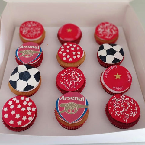 Manchester United Theme Cupcakes