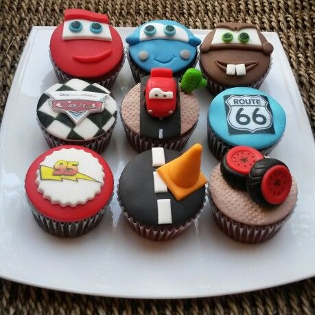 Lightning McQueen Cupcakes