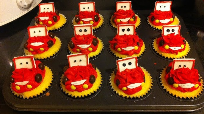 Lightning McQueen Cupcakes