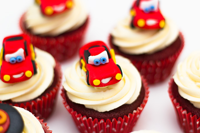 Lightning McQueen Cupcakes