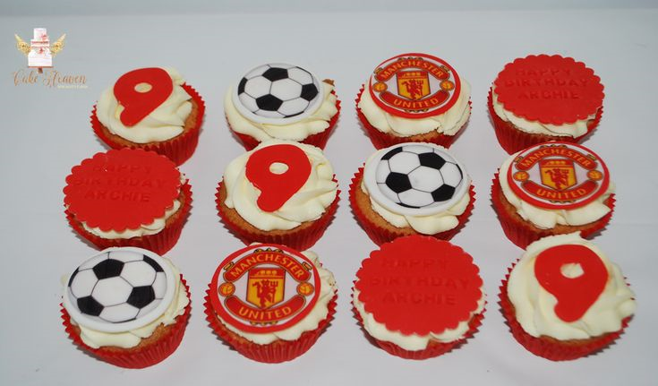 Manchester United Theme Cupcakes