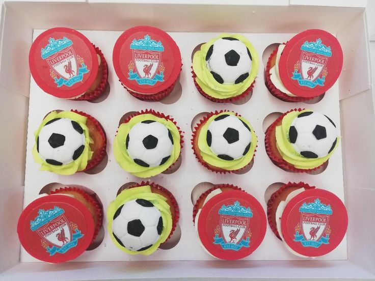 Liverpool Football Cupcakes