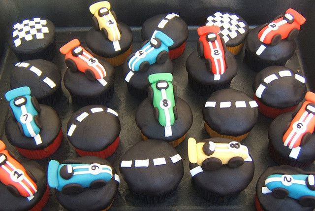 F1 Car Cupcakes