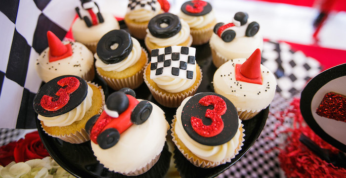 F1 Car Cupcakes