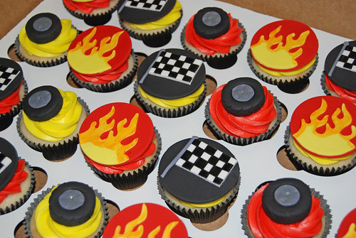 F1 Car Cupcakes