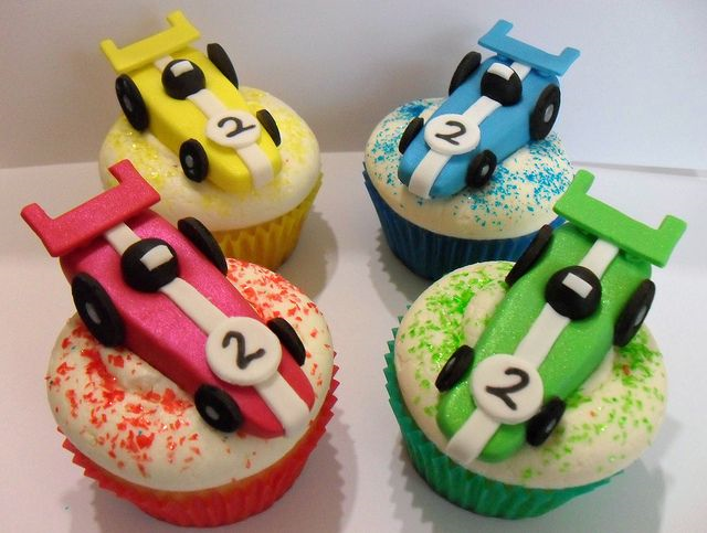 F1 Car Cupcakes