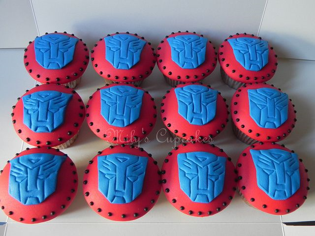 Transformer Cupcakes