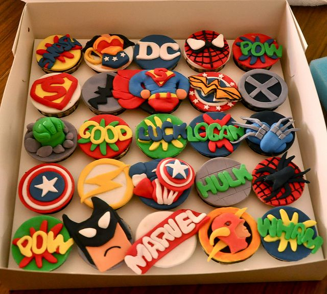 Avengers Theme Cupcakes