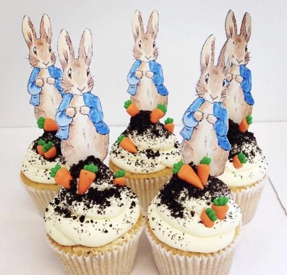 Peter Rabbit Theme Cupcakes