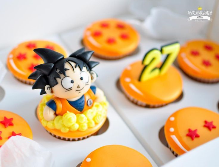 Goku Cupcakes