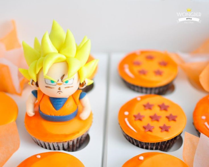 Goku Cupcakes