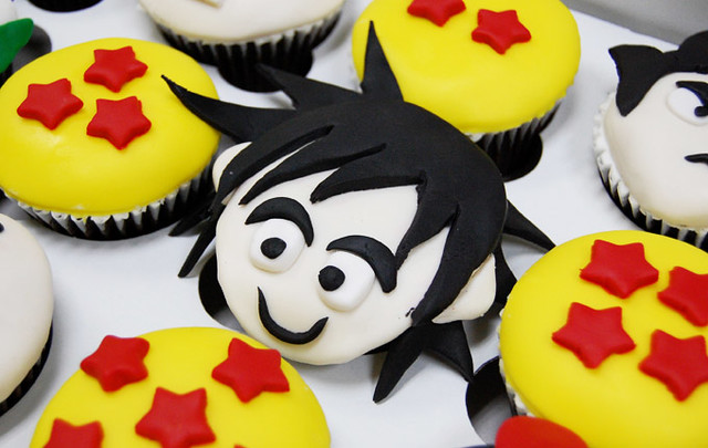 Goku Cupcakes