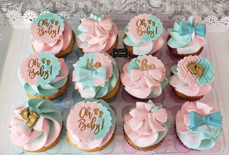 Gender Reveal Cupcakes