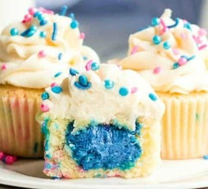 Gender Reveal Cupcakes