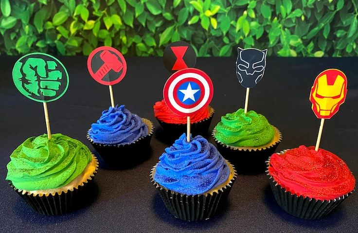 Hulk Themed Cupcakes