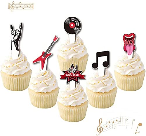 Guitar Themed Cupcakes