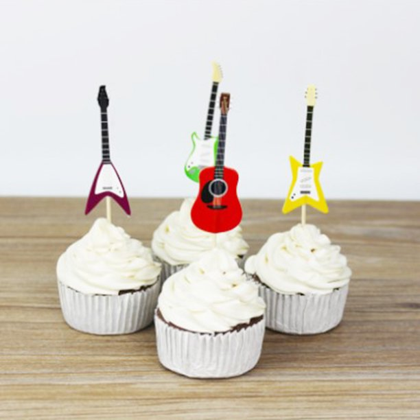 Guitar Themed Cupcakes