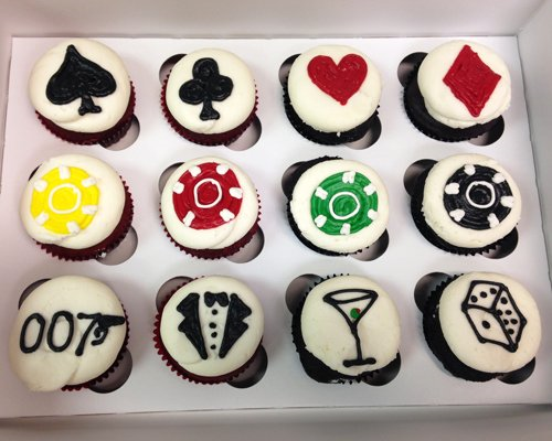 James bond Themed Cupcakes