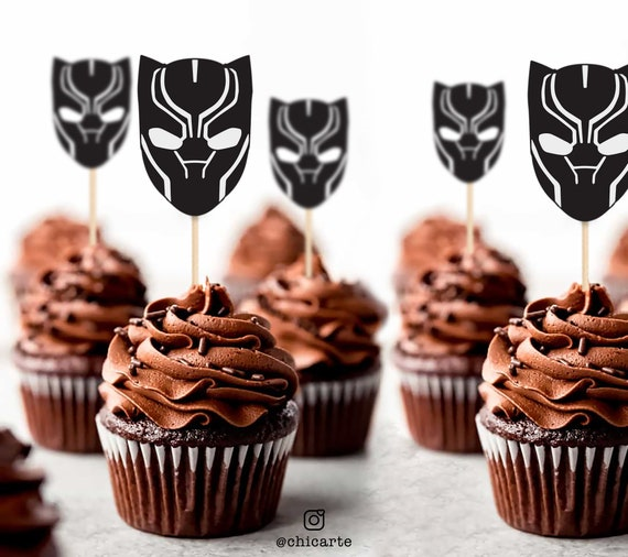 Black Panther Cupcakes