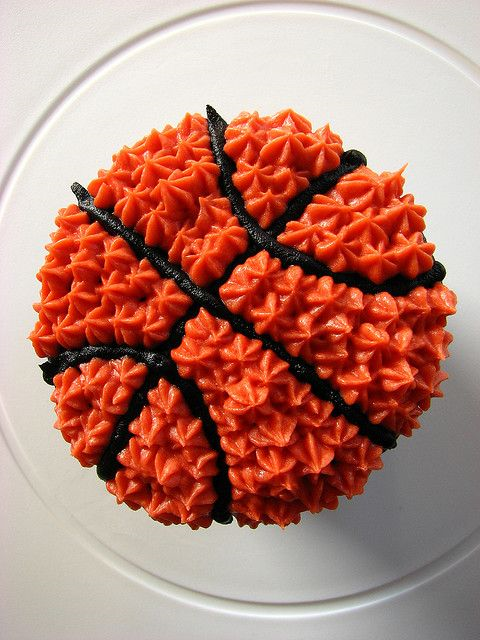 Basketball Themed Cupcakes