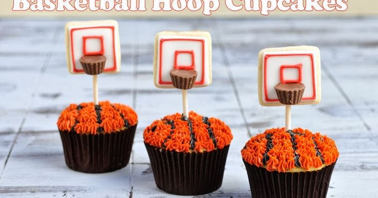 Basketball Themed Cupcakes