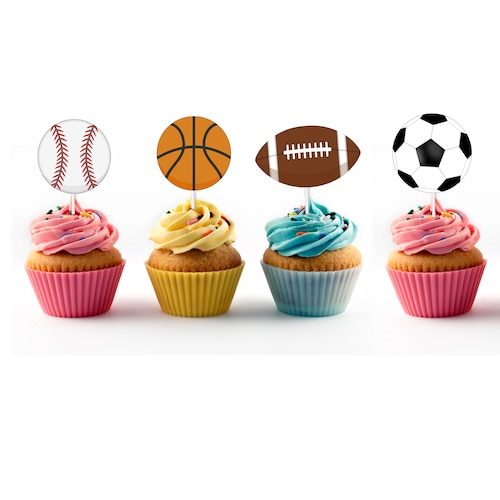 Basketball Themed Cupcakes