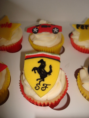 Ferrari Themed Cupcakes