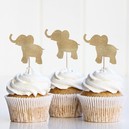 Elephant Themed Cupcakes