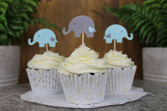 Elephant Themed Cupcakes