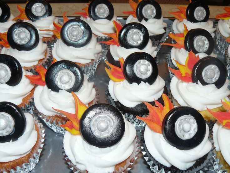 Hot Wheel Cupcakes