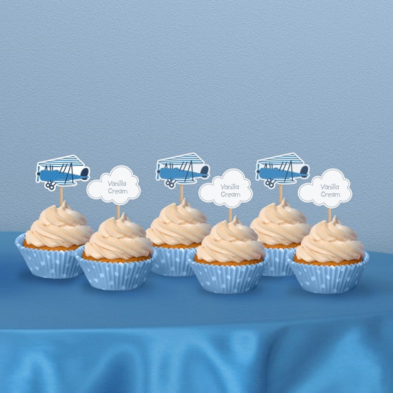 Aeroplane Themed Cupcakes