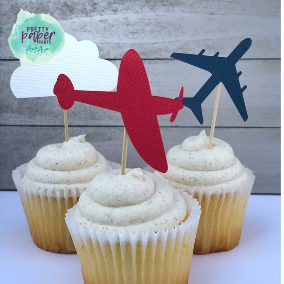 Aeroplane Themed Cupcakes