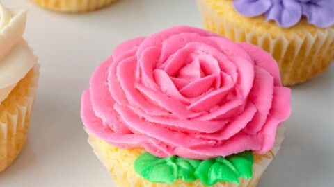 Flower Themed Cupcakes