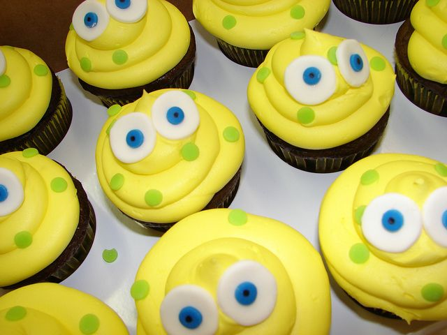 Spongebob Cupcakes