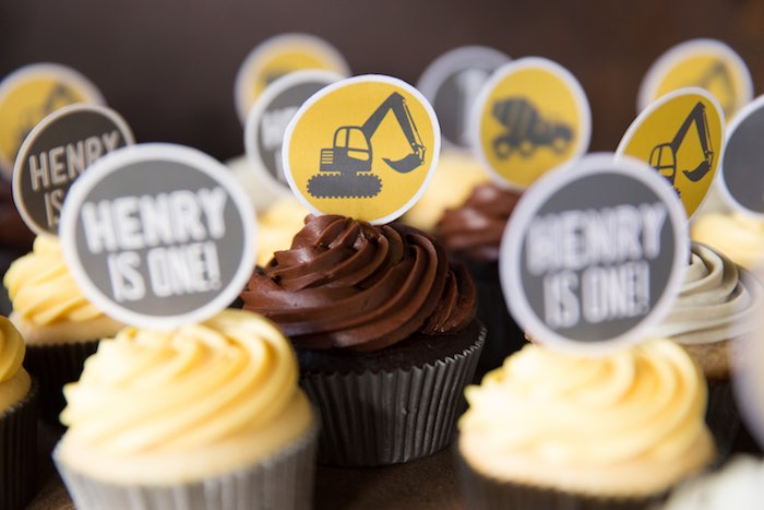 Construction Themed Cupcakes