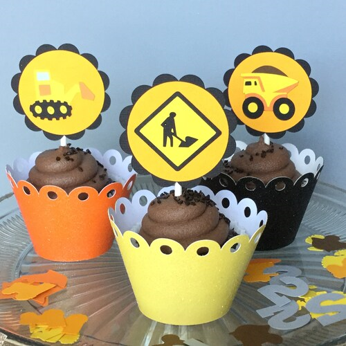 Construction Themed Cupcakes