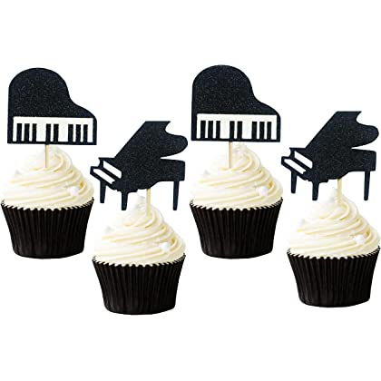 Piano Themed Cupcakes