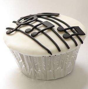 Piano Themed Cupcakes