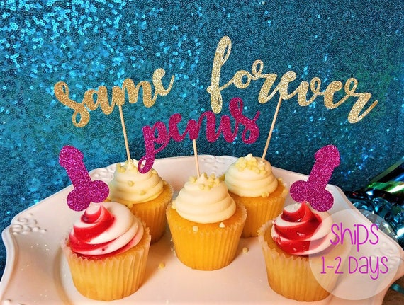 Penis Themed Cupcakes